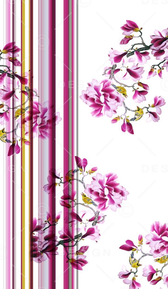 抽象手绘满版中国风印花华亿平台图片