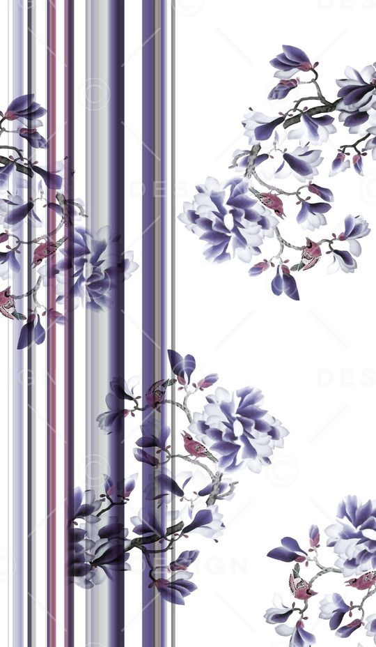 抽象手绘满版中国风印花华亿平台图片