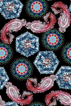 佩斯利印花华亿平台图片