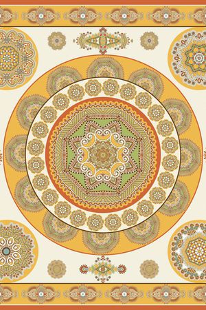 不规则几何印花华亿平台图片