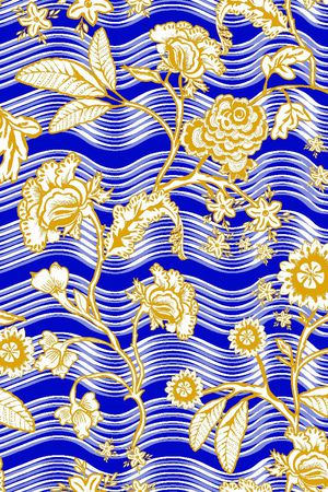 传统花卉印花华亿平台图片