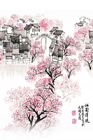 桃花印花华亿平台图片