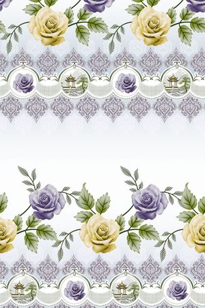 玫瑰花;欧式;窗帘印花华亿平台图片