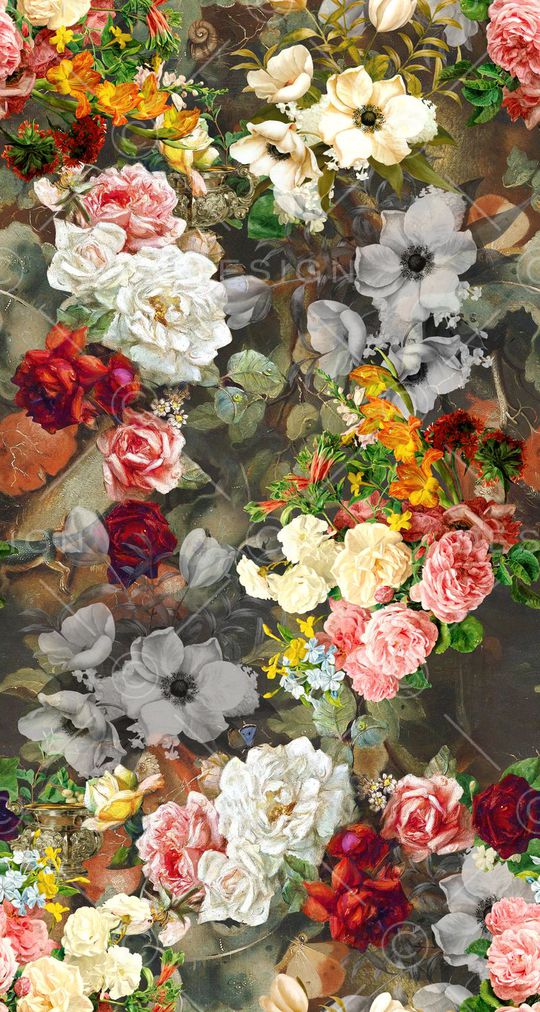 花卉印花华亿平台图片