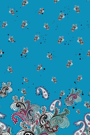 佩斯利印花华亿平台图片