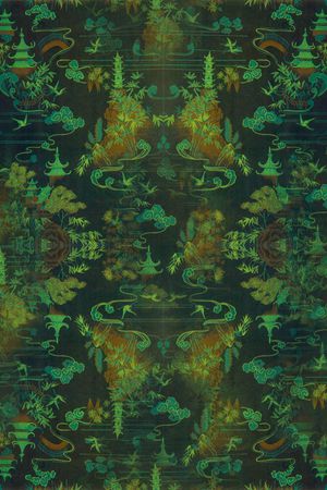 复古、手绘、风景印花华亿平台图片