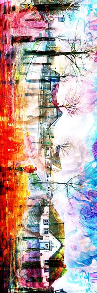 长巾花卉印花华亿平台图片