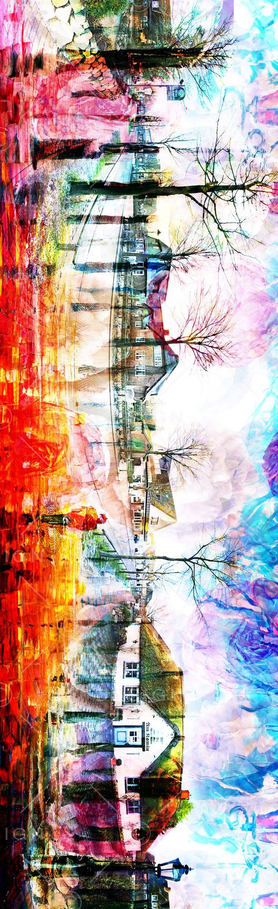 长巾花卉印花华亿平台图片