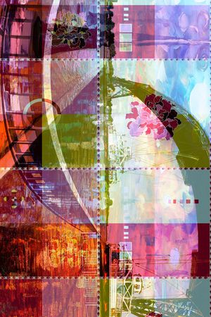 长巾花卉印花华亿平台图片