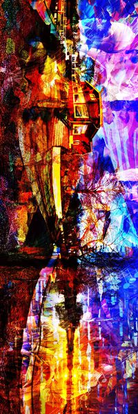 长巾花卉印花华亿平台图片