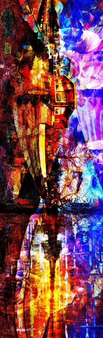 长巾花卉印花华亿平台图片