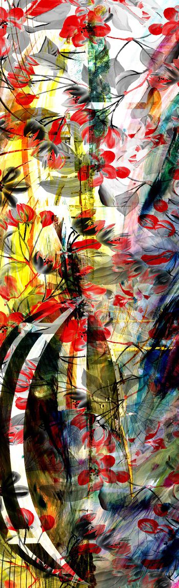 长巾花纹印花华亿平台图片