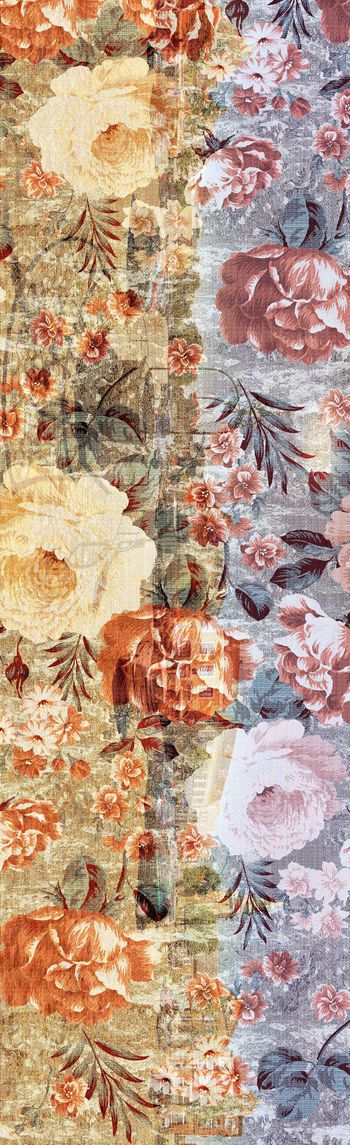 长巾花纹印花华亿平台图片