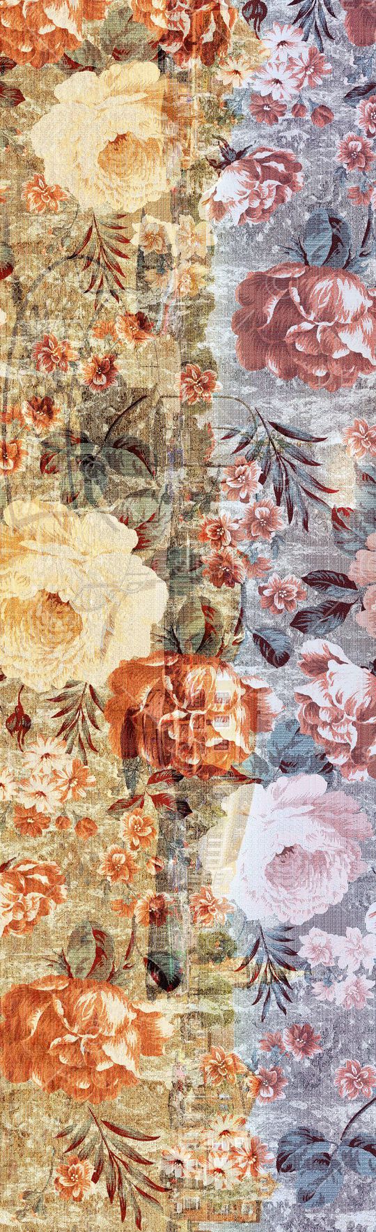 长巾花纹印花华亿平台图片