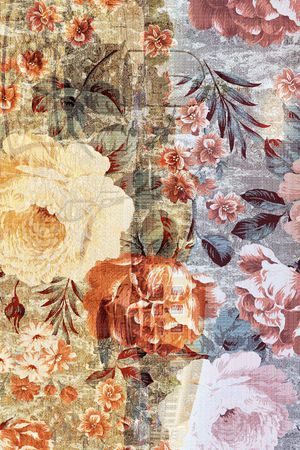 长巾花纹印花华亿平台图片