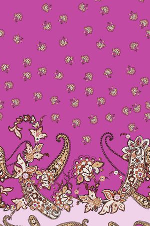 传统花卉印花华亿平台图片