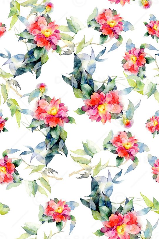 花卉叶子印花华亿平台图片