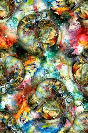 抽象印花华亿平台图片