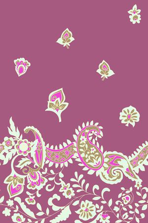 小花朵印花华亿平台图片