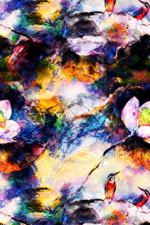 时尚纺织品印花印花华亿平台图片