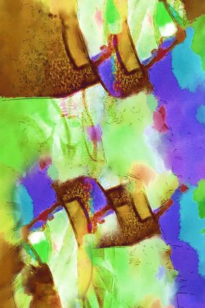 抽象印花华亿平台图片