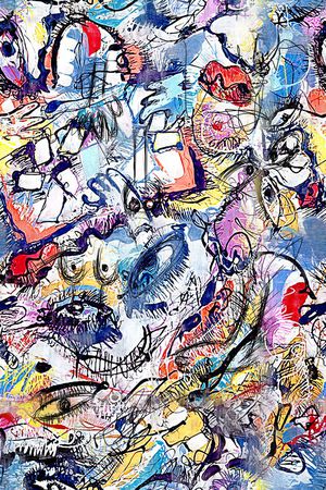 抽象印花华亿平台图片