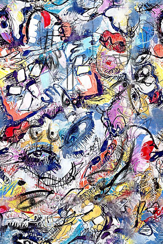 抽象印花华亿平台图片