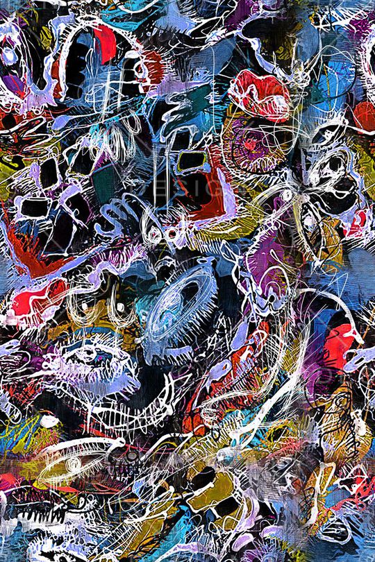 抽象印花华亿平台图片