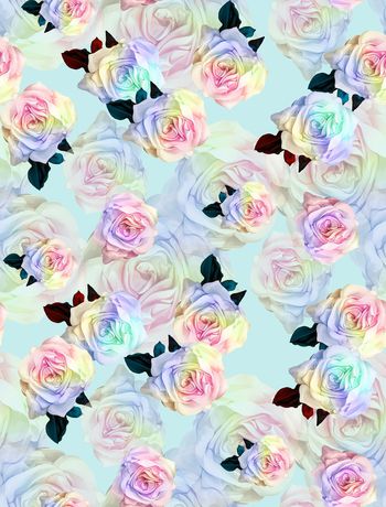 643624-女装梦幻清爽手绘玫瑰2