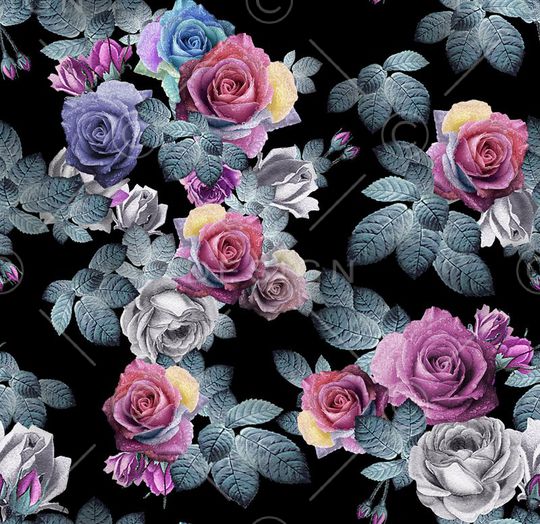 玫瑰印花华亿平台图片