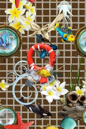 鲤鱼印花华亿平台图片