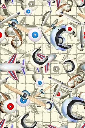 格子底纹印花华亿平台图片