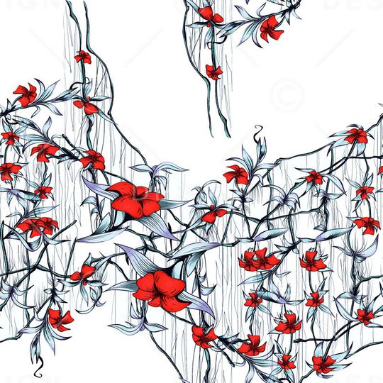 花朵印花华亿平台图片