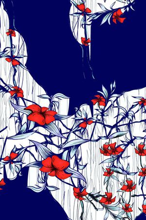 花朵印花华亿平台图片