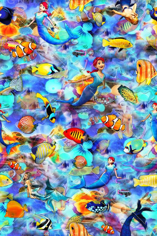 热带鱼印花华亿平台图片