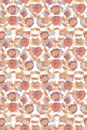 时尚花鸟系列印花华亿平台图片