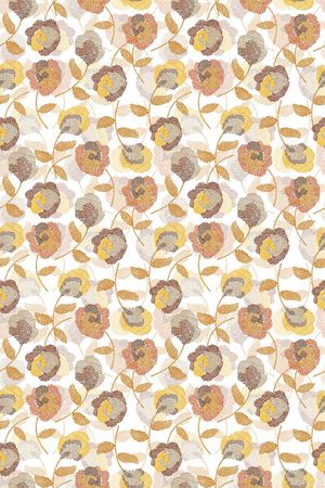 时尚花鸟系列印花华亿平台图片