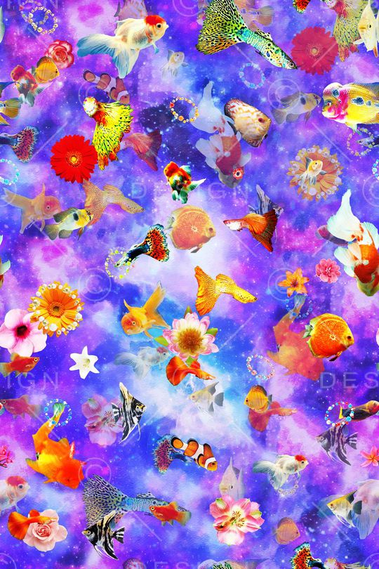 海底世界印花华亿平台图片