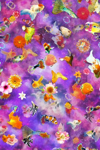 644059-手绘海底热带鱼 圆形珠子花朵--2