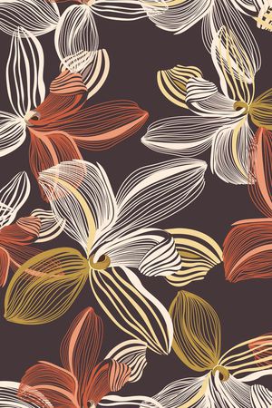 几何花卉印花华亿平台图片