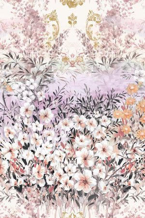 手绘花印花华亿平台图片