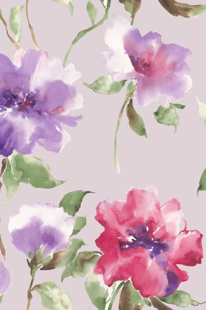 手绘花印花华亿平台图片