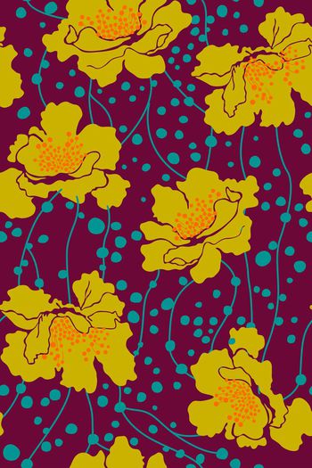 644348-大花朵剪影-01