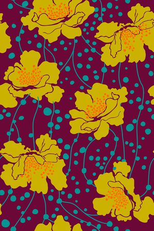 手绘·自然纹理印花华亿平台图片