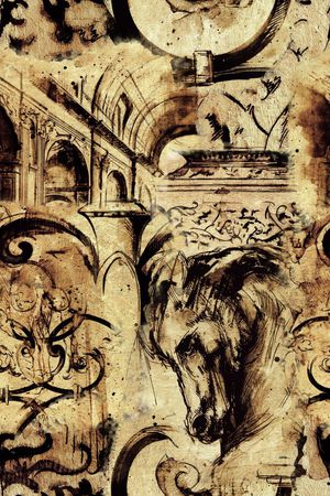 水墨、抽象印花华亿平台图片