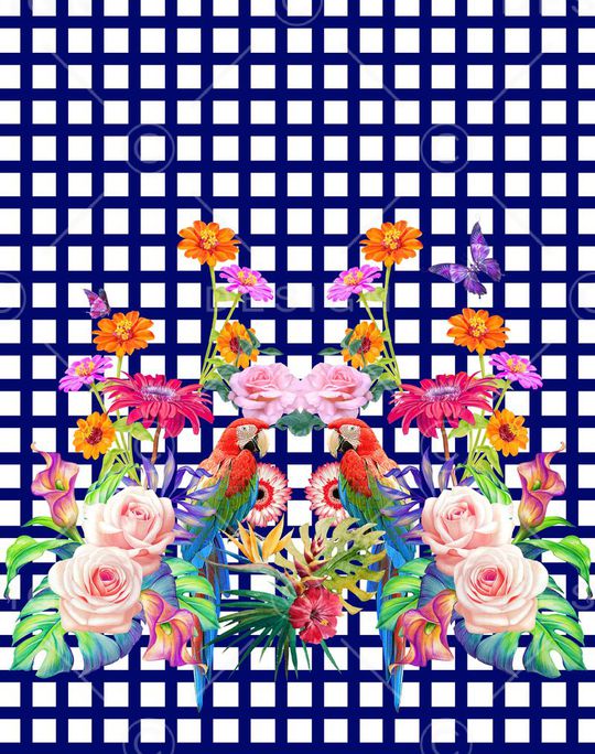 花朵印花华亿平台图片