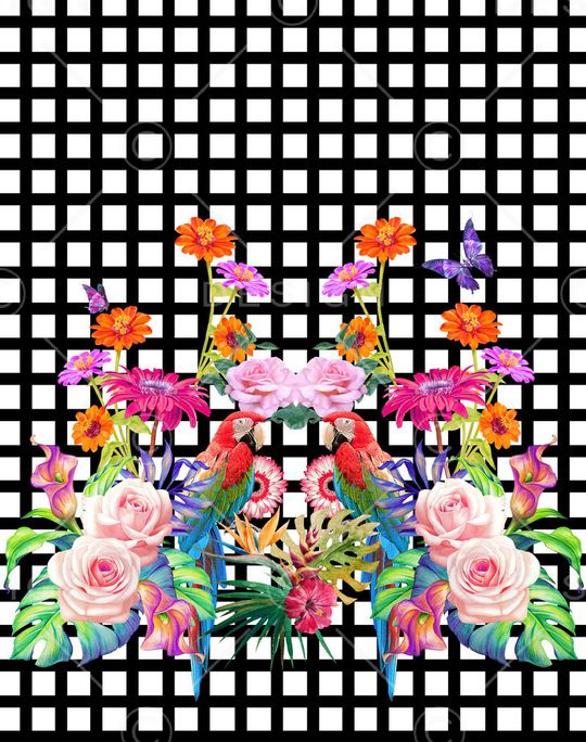 花朵印花华亿平台图片