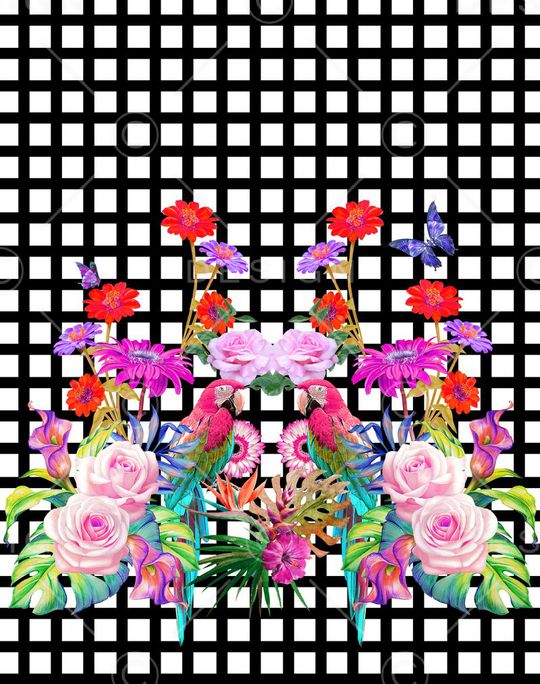 花朵印花华亿平台图片