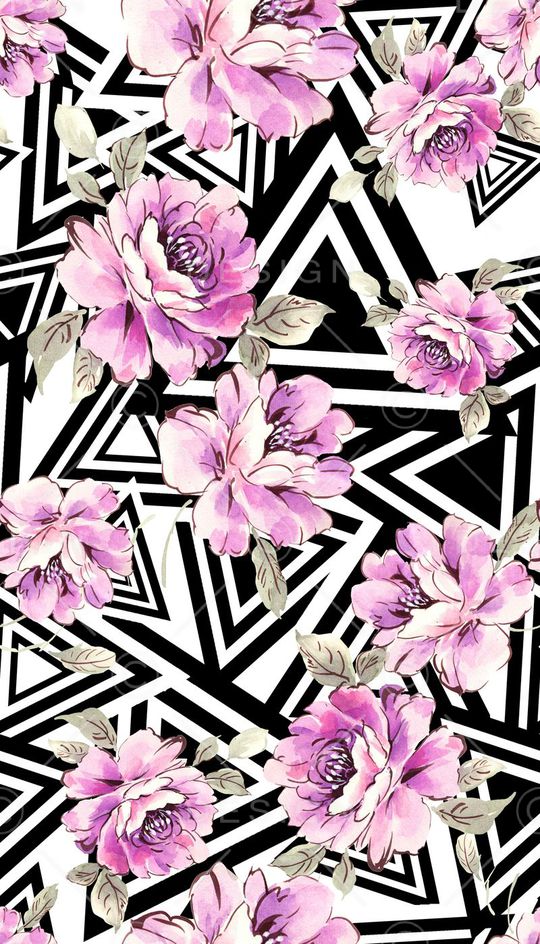 手绘花卉印花华亿平台图片