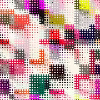 644449-几何民族波点